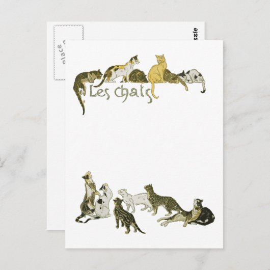 キャッツ、アレキサンドレ・ステインレン ポストカード (正面/裏面)