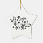 キャッツ&スターズ~オーナメント セラミックオーナメント (左)