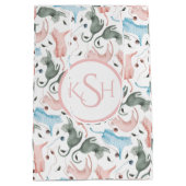 キャッツ&ヤーンパステルウォーターカラーイラストレーション ミディアムペーパーバッグ (裏面)