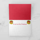 キャットおもしろいとキャンディーケーンクリスマス シーズンカード (内部)