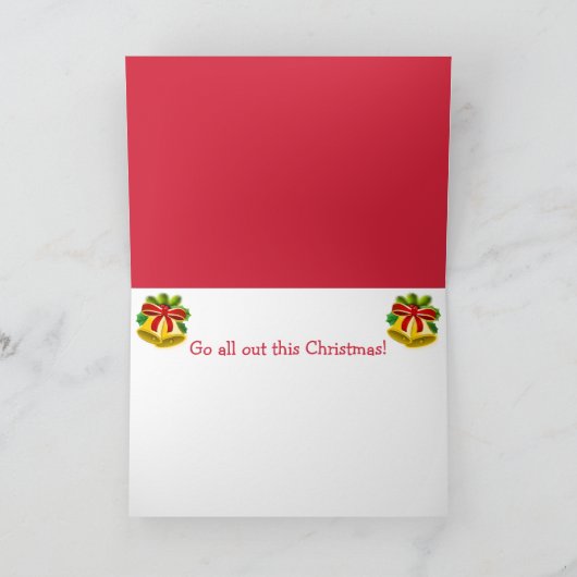 キャットおもしろいとキャンディーケーンクリスマス シーズンカード (内部)