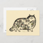キャットおもしろいはがき ポストカード (正面/裏面)