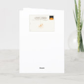 キャットおもしろいインハット誕生日 カード (裏面)