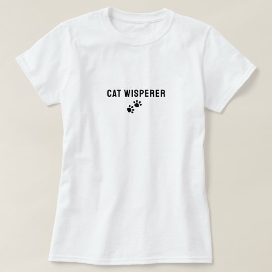 キャットおもしろいウィスパーラーシャツ – Cat Umor Teeノベルティ Tシャツ (デザイン正面)