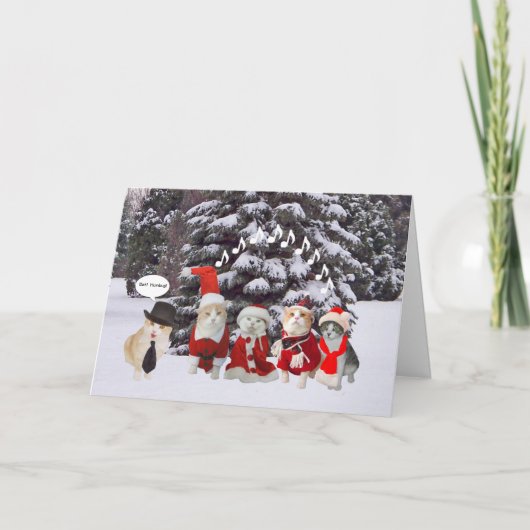 キャットおもしろいキャロラー シーズンカード (正面)