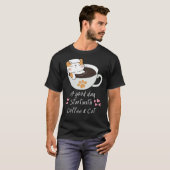 キャットおもしろいコーヒーマグ猫好き内 Tシャツ (正面フル)