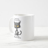 キャットおもしろいコーヒー コーヒーマグカップ (正面左)