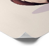 キャットおもしろいバスルーム ポスター (角)