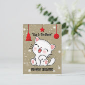 「キャットおもしろいムリー・クリスマス」グリーティングカード シーズンカード (スタンド正面)