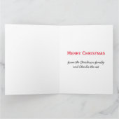 キャットおもしろいユーモアホリデー カード (内部)