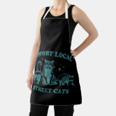 キャットおもしろいヴィンテージラクーンオポッサムスカンク エプロン (インサイチュ)