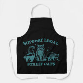 キャットおもしろいヴィンテージラクーンオポッサムスカンク エプロン (正面)