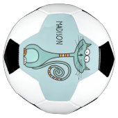 キャットおもしろい名前をカスタムする&カラーサッカーボール サッカーボール (回転)