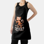 キャットおもしろい・コーヒーWhere is My Coffee_笑わされる Hall エプロン (インサイチュ)