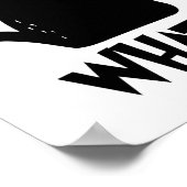 キャットおもしろいWhat Black Cat Shirt ポスター (角)