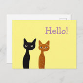 キャットお洒落はがき ポストカード (正面/裏面)