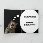 キャットが「サプライズ！ハッピーバースデー」カード カード (内部)