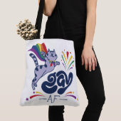 キャットすごいゲイAFトートバッグ トートバッグ (クローズアップ)