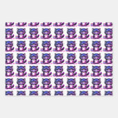 キャットとコーヒーの包装紙 ラッピングペーパーシート (正面2)