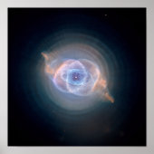 キャットの眼の星雲 12x12 ポスター (正面)