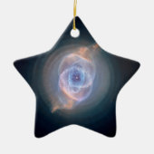 キャットの眼星雲の星の写真 セラミックオーナメント (正面)