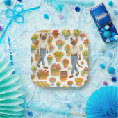 キャットはFlowers Marketでロンドン・イングランドにいる ペーパープレート (パーティー)