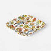 キャットはFlowers Marketでロンドン・イングランドにいる ペーパープレート (傾斜あり)