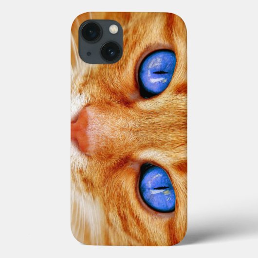 キャットアイキャットアイズ顔タイガーサバ赤猫 Case-Mate iPhoneケース (裏面)