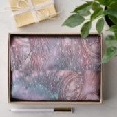 キャットアイズカラフルピンクティール（緑がかった色）シエレガントックな質感 薄葉紙 (ギフト)