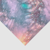 キャットアイズカラフルピンクティール（緑がかった色）シエレガントックな質感 薄葉紙 (詳細)