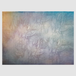 キャットアイズヴィンテージブルーパープルデコパージュパターン 薄葉紙