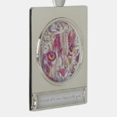 キャットアイズ抽象芸術 シルバープレートバナーオーナメント (右)