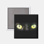 キャットアイズ黒と黄色の視線 マグネット (正面/裏面)