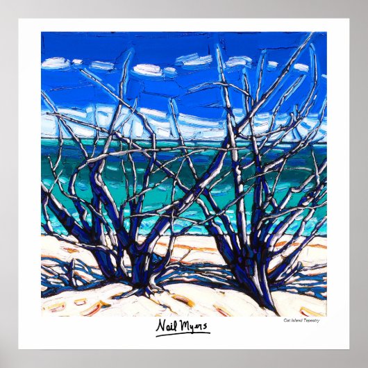 キャットアイランドタペストリーポスター ポスター (正面)