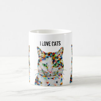 キャットアカラフルートマグ コーヒーマグカップ