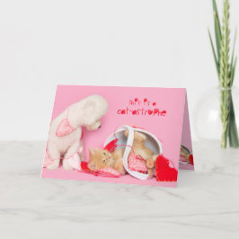 キャットアストロフィバレンタイン犬とキャットカード シーズンカード