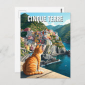 キャットアットカンカテラマグネットサンセット ポストカード (正面/裏面)