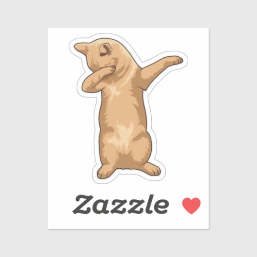 キャットアットヒップホップダンスダブ シール (シート)