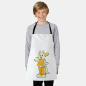 キャットアットベースボールこうもり エプロン (着用した状態)