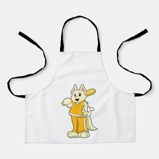 キャットアットベースボールこうもり エプロン (正面)