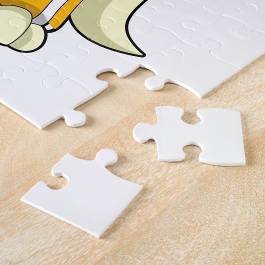 キャットアットベースボールこうもり ジグソーパズル (側面)