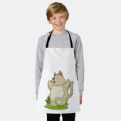 キャットアットヨガ エプロン (着用した状態)