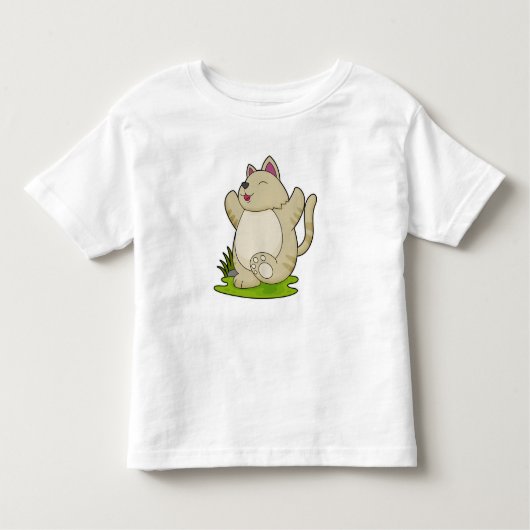 キャットアットヨガ トドラーTシャツ (正面)