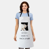 キャットアップシェフ エプロン (着用した状態)