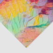 キャットアポップ・アートのートカラフルイエローピンクブルーヒッピー 薄葉紙 (詳細)