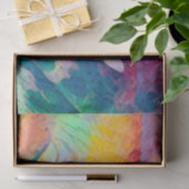 キャットアポップ・アートのートカラフルイエローピンクブルーヒッピー 薄葉紙 (ギフト)