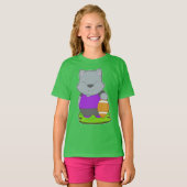 キャットアメリカンフットボール Tシャツ (正面フル)