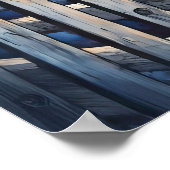 キャットアンダースターリーナイトウォータースカラー ポスター (角)