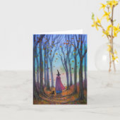 キャットアンドウィッチウォークノートカード カード (黄色い花)