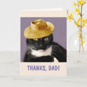 キャットアンドサンハット父の日 カード (黄色い花)